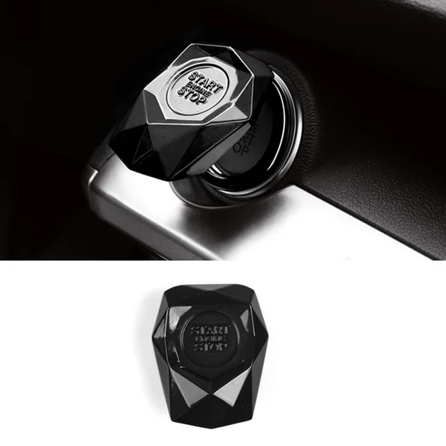 AU Start Button Cover Metal Car Engine Button Cover Car Interior Decals Accessor