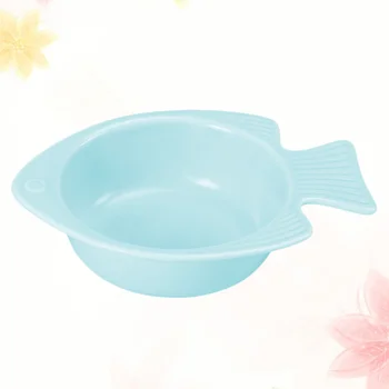 

1 Pc Ceramic Fish Shape Feeding Bowl Skid Resistance Neck Guard Bowl Pet Feeding Bowl for Cats (Sky-blue)