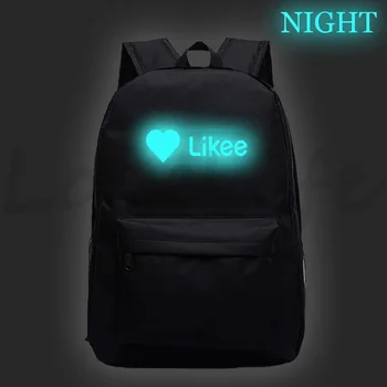 

LIKEE Luminous Backpack Likee Live Galaxy backpack boys Girls Back to school gift Backpack Kids Mochila for teens