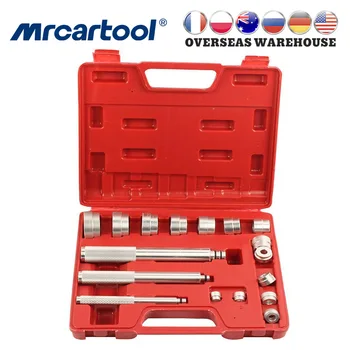 MR CARTOOL 17Pcs Aluminium  Bearing Race Seal Driver Disc Tool Master Set Wheel Axle Bushing Installation Kit Car Repair Tool 1