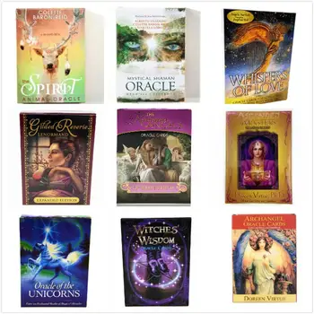 

Romance Angels Oracle Cards English Read Fate Card Game Board Game UNICORNS Lenormand Oracle Cards Tarot Deck For Personal Use