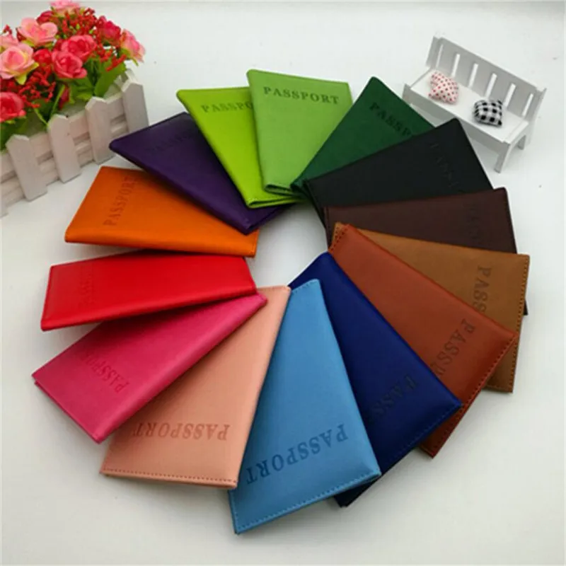 1PC PU Passport Holder Card Case Wallet for Women and Men