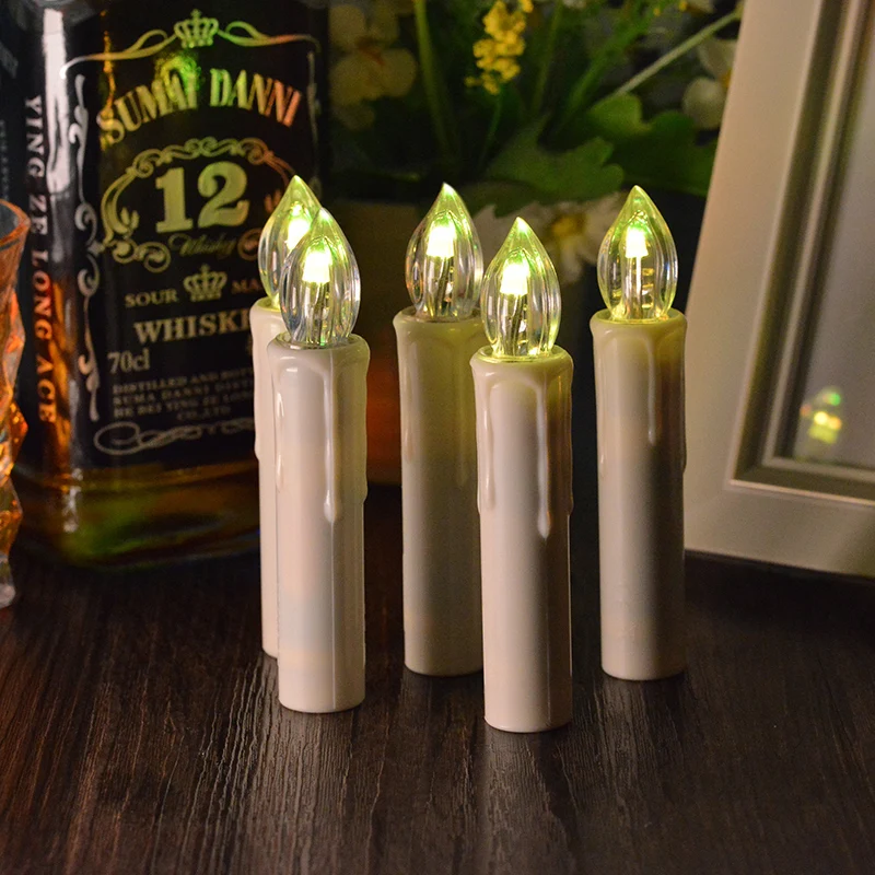 

Christmas LED Electronic candle Light Flameless Remote Control Lamp Wedding Birthday Dinner Lighting Home Decoration