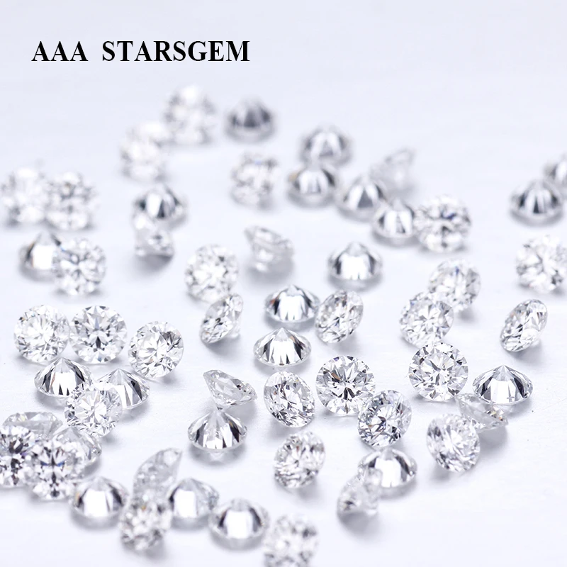 

AAA Starsgem 1ct/Pack 1.3mm DEF White Color Round Small Size HPHT Lab Grown Loose Diamond for Jewelry Setting