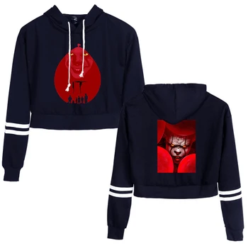 

It Chapter 2 Navel Hoody Popular Sweatshirts It Chapter 2 High Waist Hoody Casual Tops Print Aikooki New Fashion 2019 Women Full