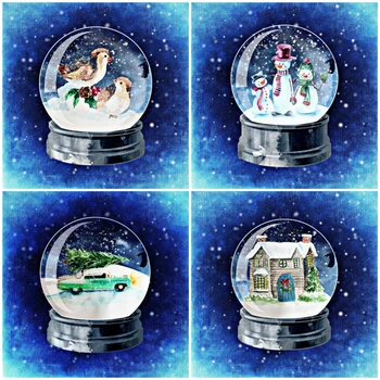 

AZQSD Diamond Painting 5d Snowman Full Square/Round Drill Diamond Embroidery CartoonHandmade Gift Cross Stitch Kits Art