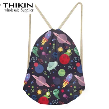 

Aulaygo 3D Space Planet Print Teenager Boy Large Softback Backpack Gym Sack for Male Multifunction Drawstring Bag Cinch Sack