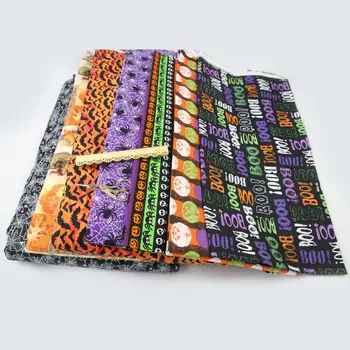 

Patchwork Halloween Cloth Pumpkin Fabric Foreign Trade Cloth Cloth Head Handmade Clothes DIY Cotton Colored Cloth