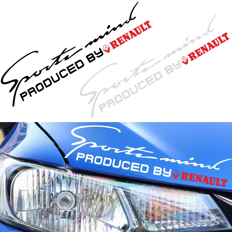 

Fashion Car Stylling Printing Stickers for Renault Megane 2 3 Alfa Lada Opel Auto External Accessories Sports cars Word Sticker