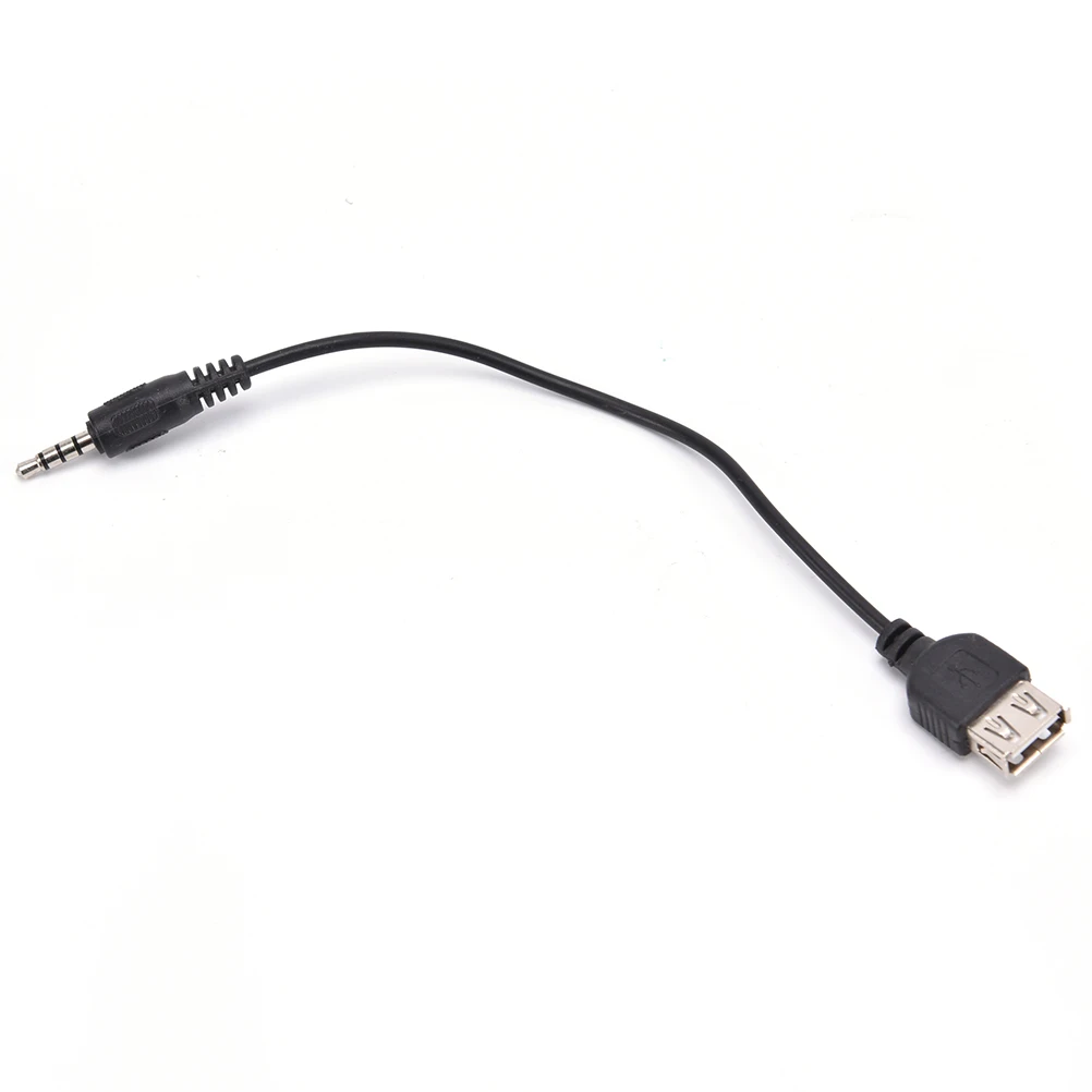 Audio Conversion Cable Male AUX Audio Plug Jack To USB 2.0 Female Converter Cable Cord Car MP3  3.3.5mm