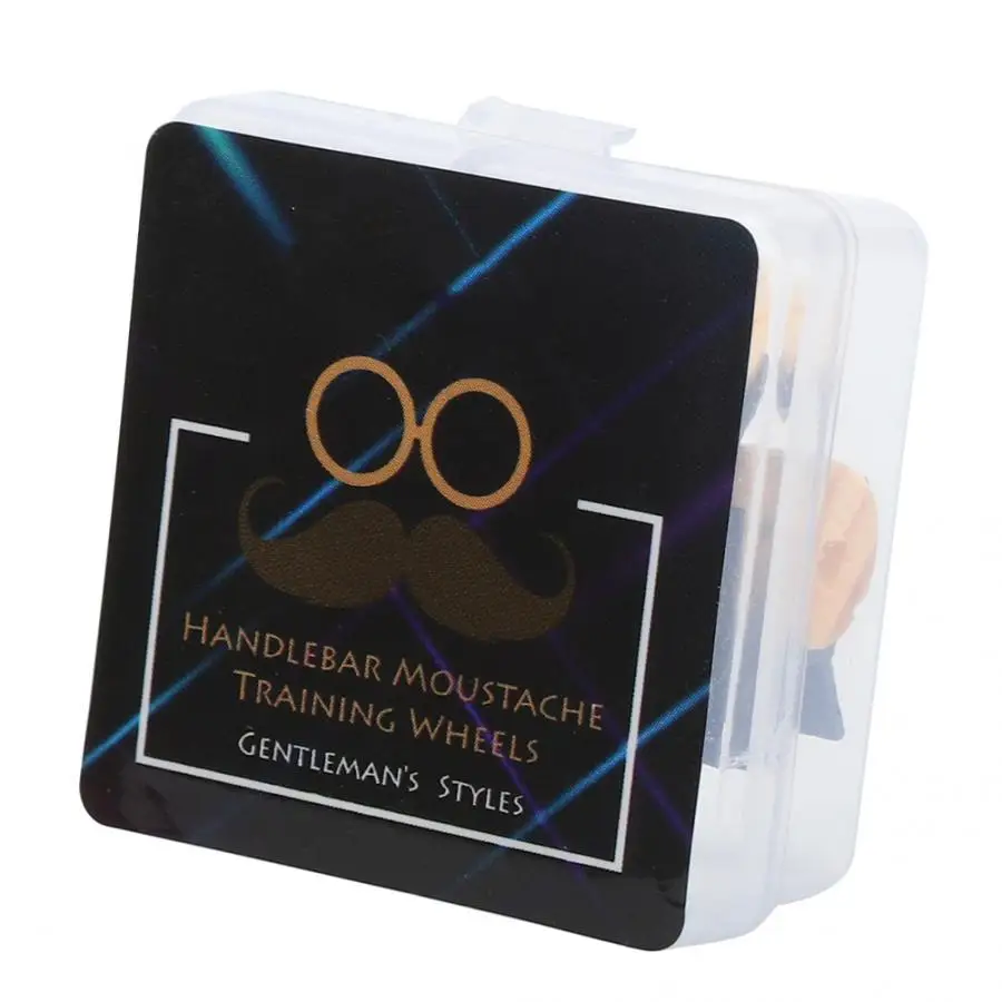 Wood Gel Handlebar Moustache Training Wheel Men Mustache Styling