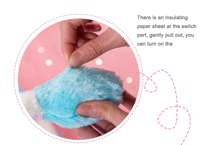 Chapéu de Pelúcia Animais de Pelúcia Presente para Meninas Coelho Orelhas Acender Criativo Macio Colorido Led Luz Brinquedos Crianças 60cm 5 Cheap Brinquedos de pelúcia que acendem