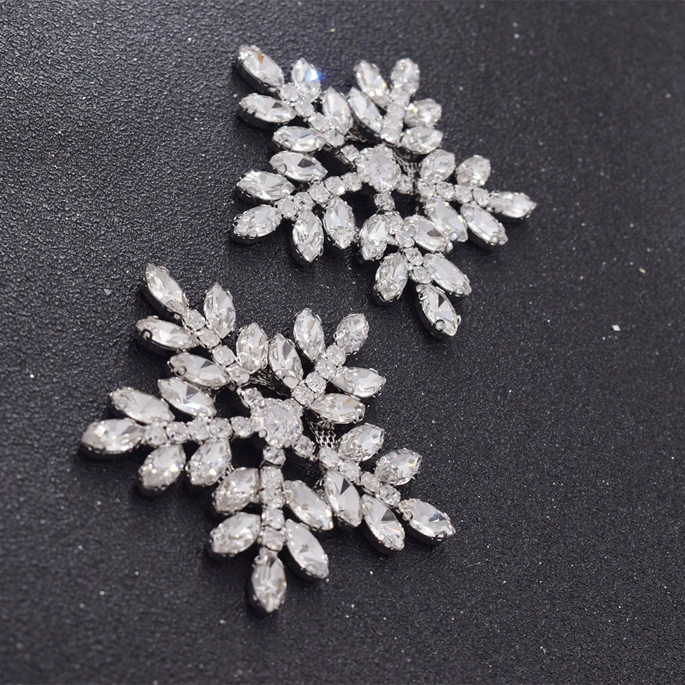 Snow crystal appliques for garment sewing (6)