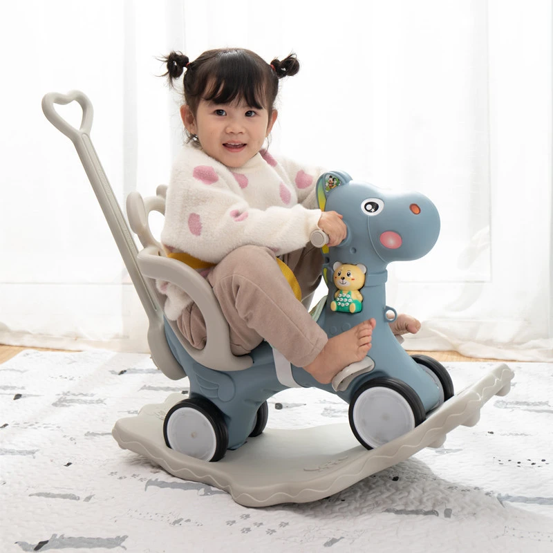 IMBABY mecedora de música para niños, silla de seguridad para montar a caballo, juguetes de paseo para niños de alta calidad, regalos para de juguete para -