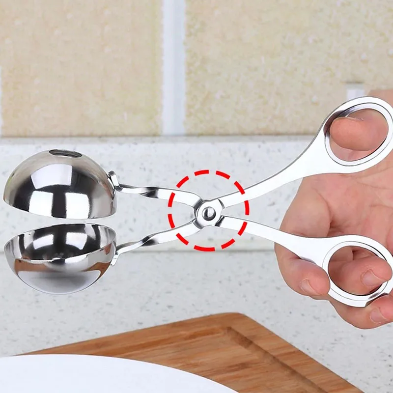 Форма из нержавеющей стали для фрикаделек форма DIY шарики креветок жареные мячи