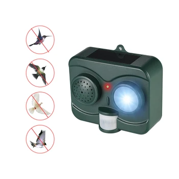 

Solar Powered Bird & Bat Repeller Outdoor with PIR Motion Sensor Sound Imitation for Repelling Birds Animal Ultrasonic Repeller