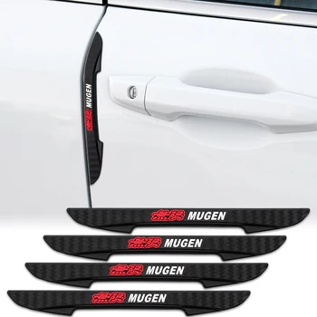 

4Pcs Car Anti-Collision Door Protector Side Edge Protection Guards Stickers For Honda Civic TYPER VTEC Mugen CR-V Accord FIT