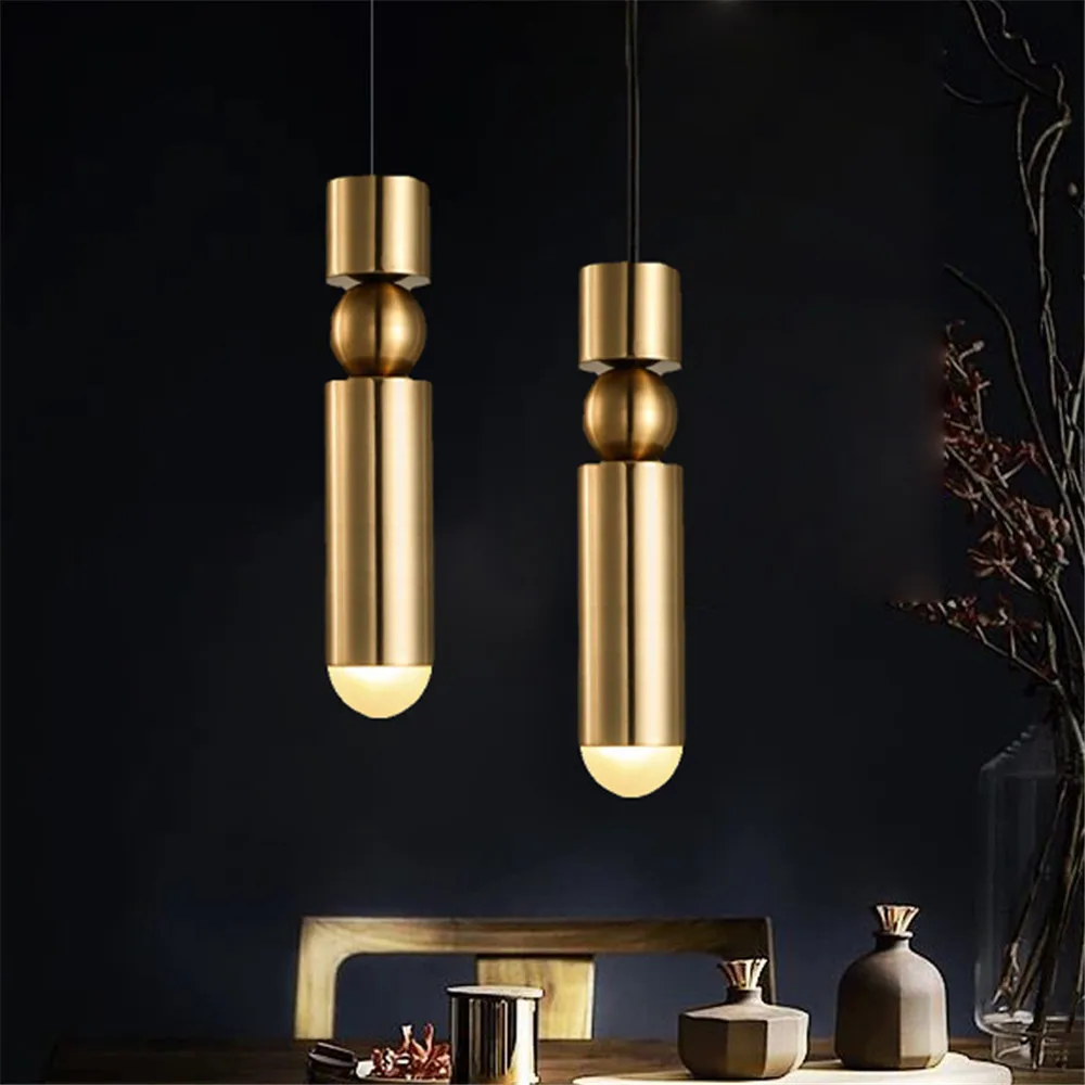 Simple Loft Decor LED Pendant Light Modern Macaroon Iron Single Head Hanging Lamp Home Lighting Fixtures Indoor Luminaire (15)