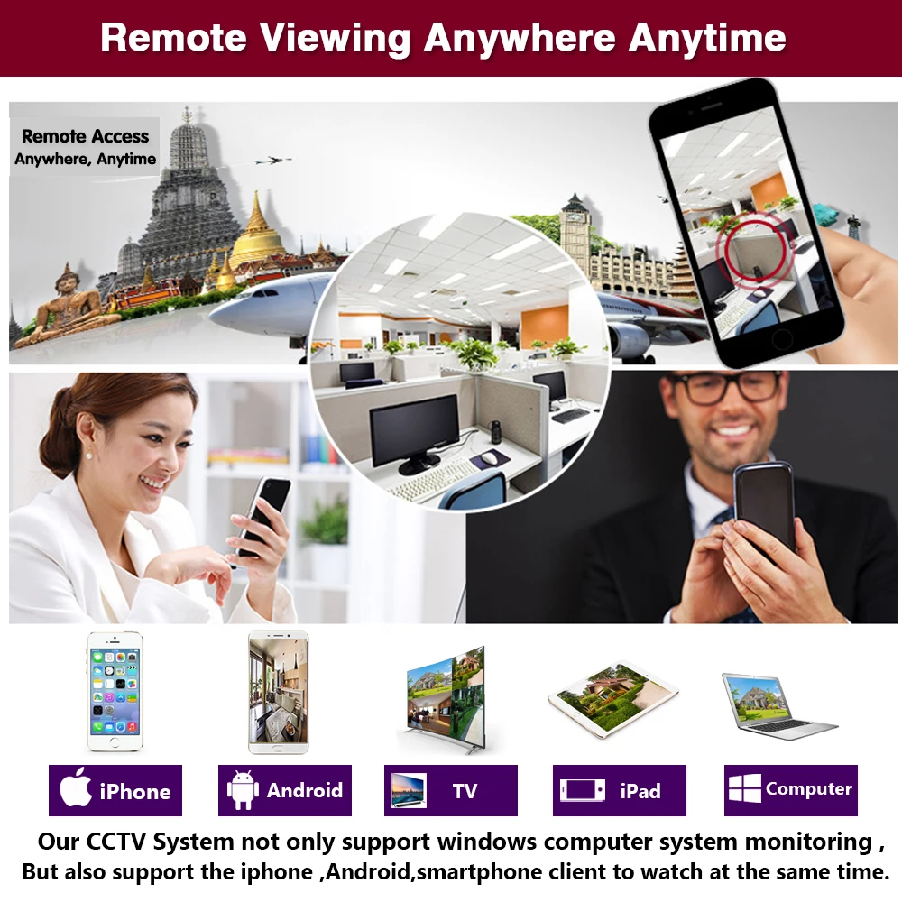 Ip Cctv камера видеонаблюдения 4ch NVR домашняя двухсторонняя аудио безопасности