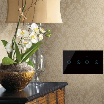 

TUYA Smart Switch WiFi Wireless Remote Control with 4/5/6 way Wall Socket Touch Panel Compatible With Alexa Google Home