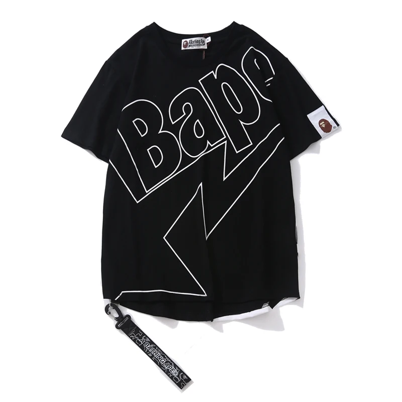 Bape Black T shirt Men Women Bape Clothing