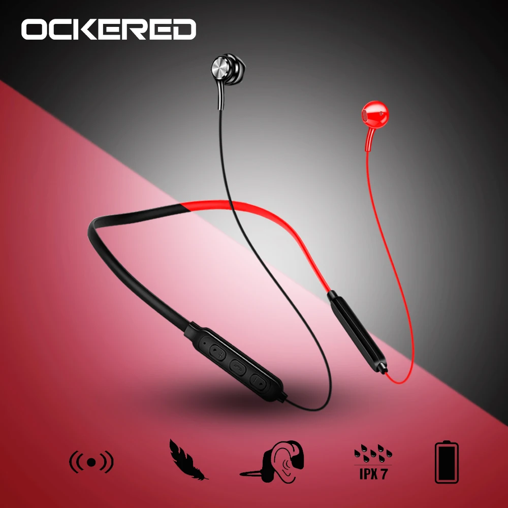 

Bluetooth Earphone Sports Neckband Magnetic Wireless earphones Stereo Earbuds Music Wireless Headphones for mobile phone