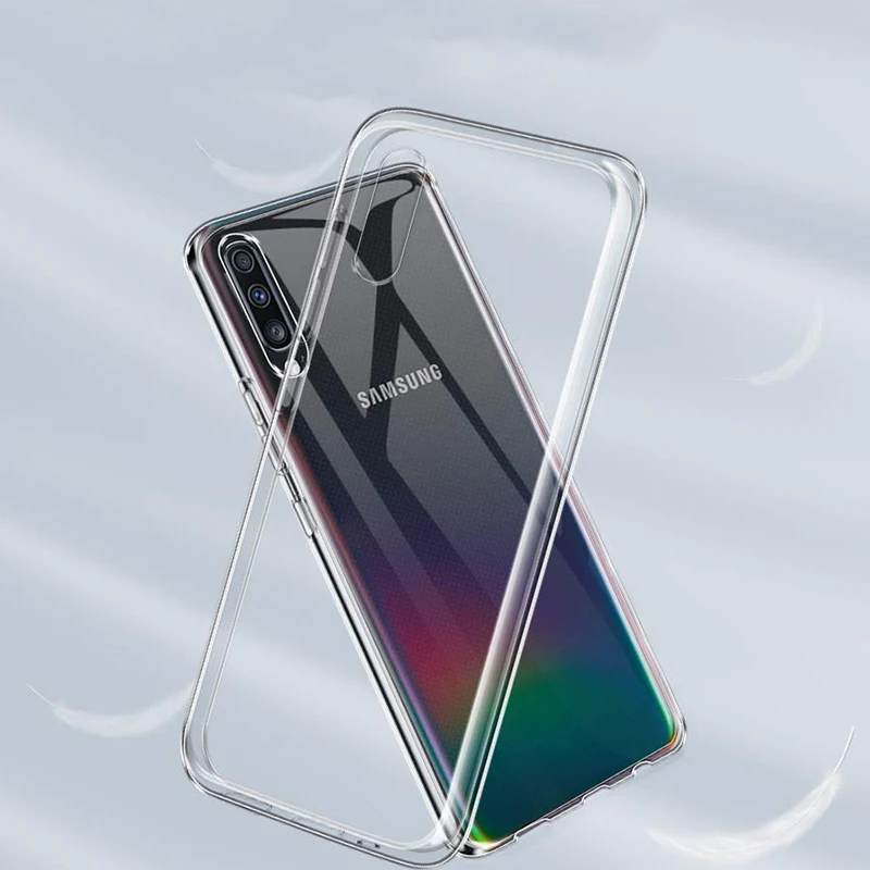 Прозрачный мягкий силиконовый чехол для Samsung A50 A70 S7 EDGE S8 S9 S10 Plus J7 2017 A10 Note 8 9 10 A9 2018
