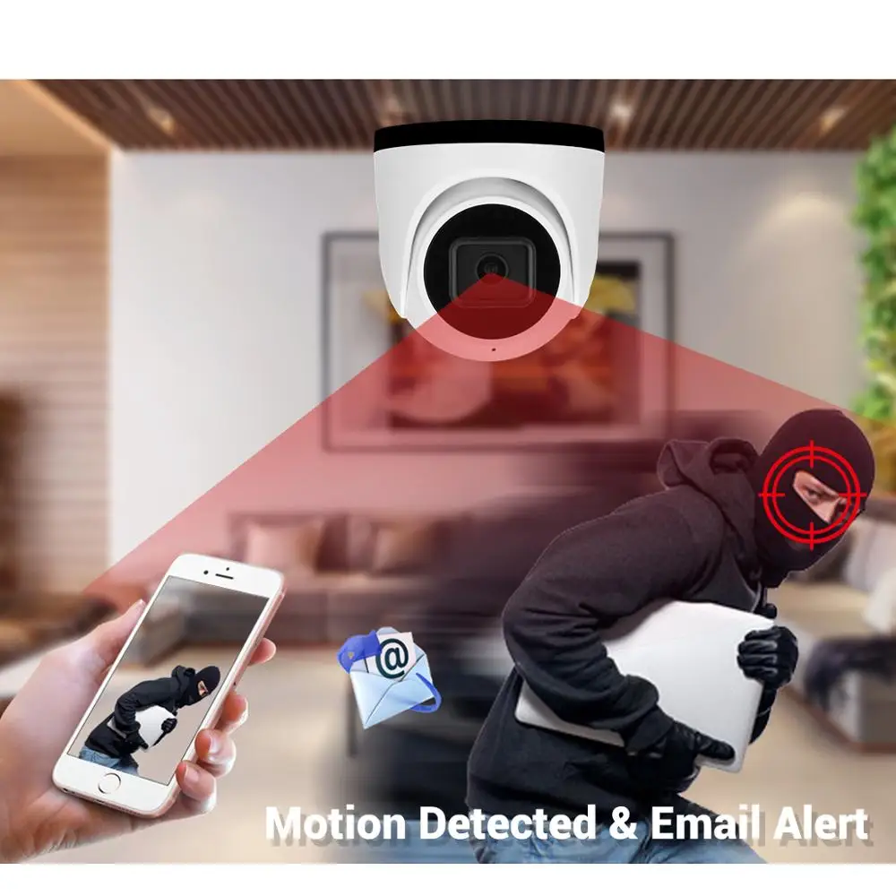 Инфракрасная купольная IP камера Brillcam 4K/8MP UHD с объективом 2 8 мм PoE IP67 защищенная от
