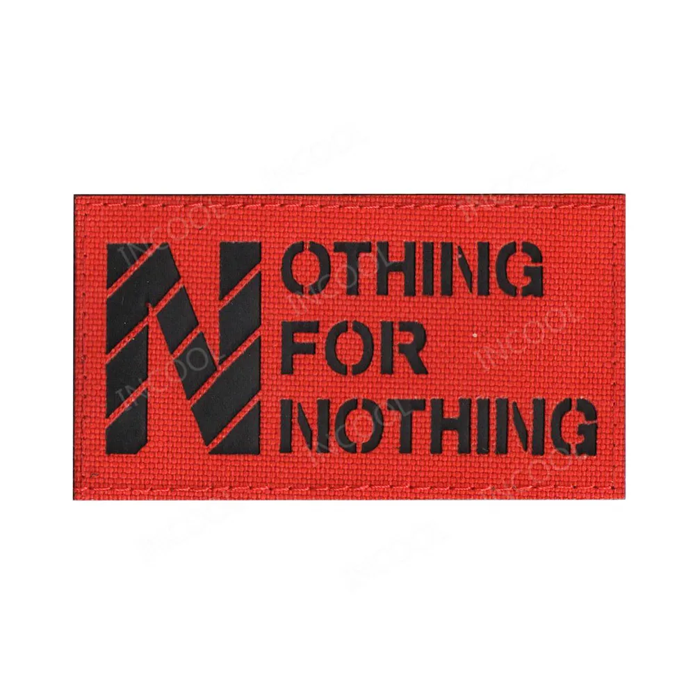 NOTHING FOR NOTHING отражающая вставка для поддержания боевого духа патчи тактическая Боевая аппликация ткацкий крючок застежка инфракрасный ИК значки - Цвет: Red