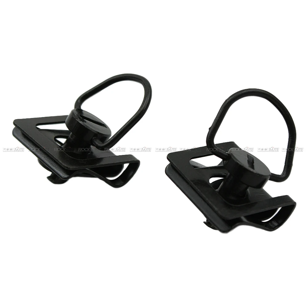 2pcs Fairing Panel Quick Release Fastener Bolt Clip Kit Black D Ring Quarter Turn Fasteners