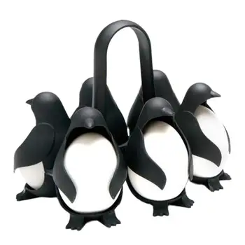 

Kitchen Cookware Cute Safe Penguin Egg Cooker Egg Storage Rack Shelf Refrigerator Egg Holder for Home Making Boiled Eggs Tools