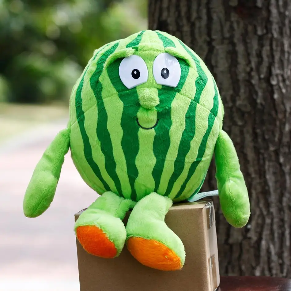 1 Pcs Multiple Styles Selected New Fruits Vegetables cauliflower Mushroom blueberry Starwberry 9 Soft Plush Doll Toy for Kids - Цвет: watermelon