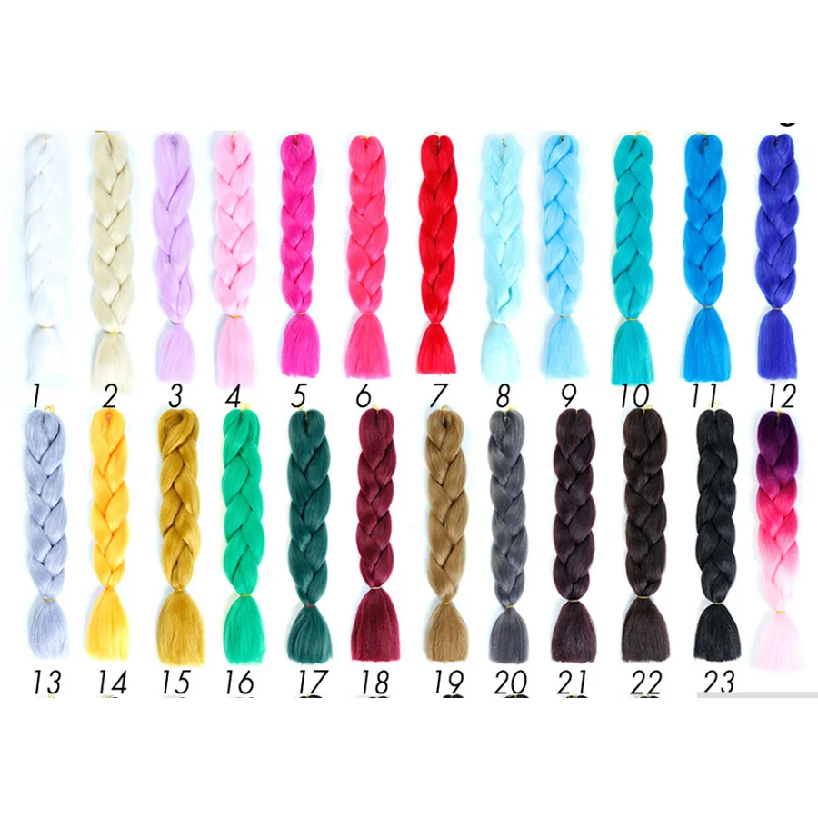 LVHAN, градиентные цветные аксессуары для волос, дреды, парик регги, мужские и женские волосы, скрученные косички, скрытые косички, большие синтетические косички для волос
