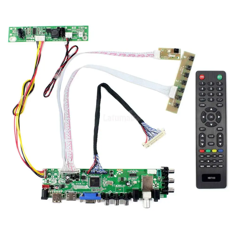 ТВ + HDMI VGA плата ЖК контроллера с USB для M270HW02 M236HGE LM230WF5 HM215WU1 M215HGE M215HW01 T215HVN01