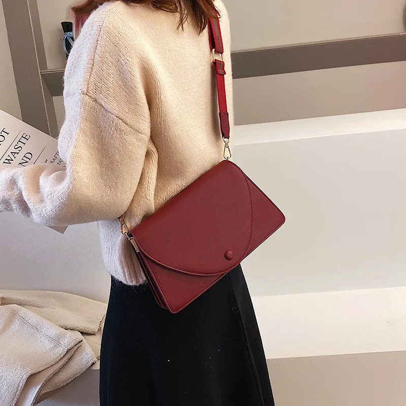

New Arrival Trapezoid Bag 2019 New Style Retro Simple WOMEN'S Bag Fashion Baguette Bag Armpit Shoulder Bag Mini Messenger Bag
