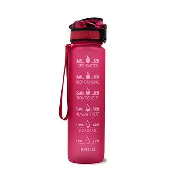 

Men Handle Water Bottle Lid Storage 1000ml Clear Kids Water Bottles Plastic Gym Botella Para Agua Drinks Watter Bottle EA60SH