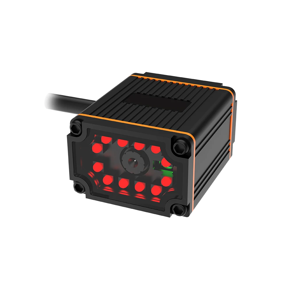 RAKINDA RK65ชุดสาย USB RS232 Fixed Mount อุตสาหกรรม IP65 1D 2D DPM Barcode Scanner I/O