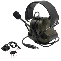 Auriculares tácticos Comtac II Airsoft, cascos militares con cancelación de ruido, protección auditiva para caza