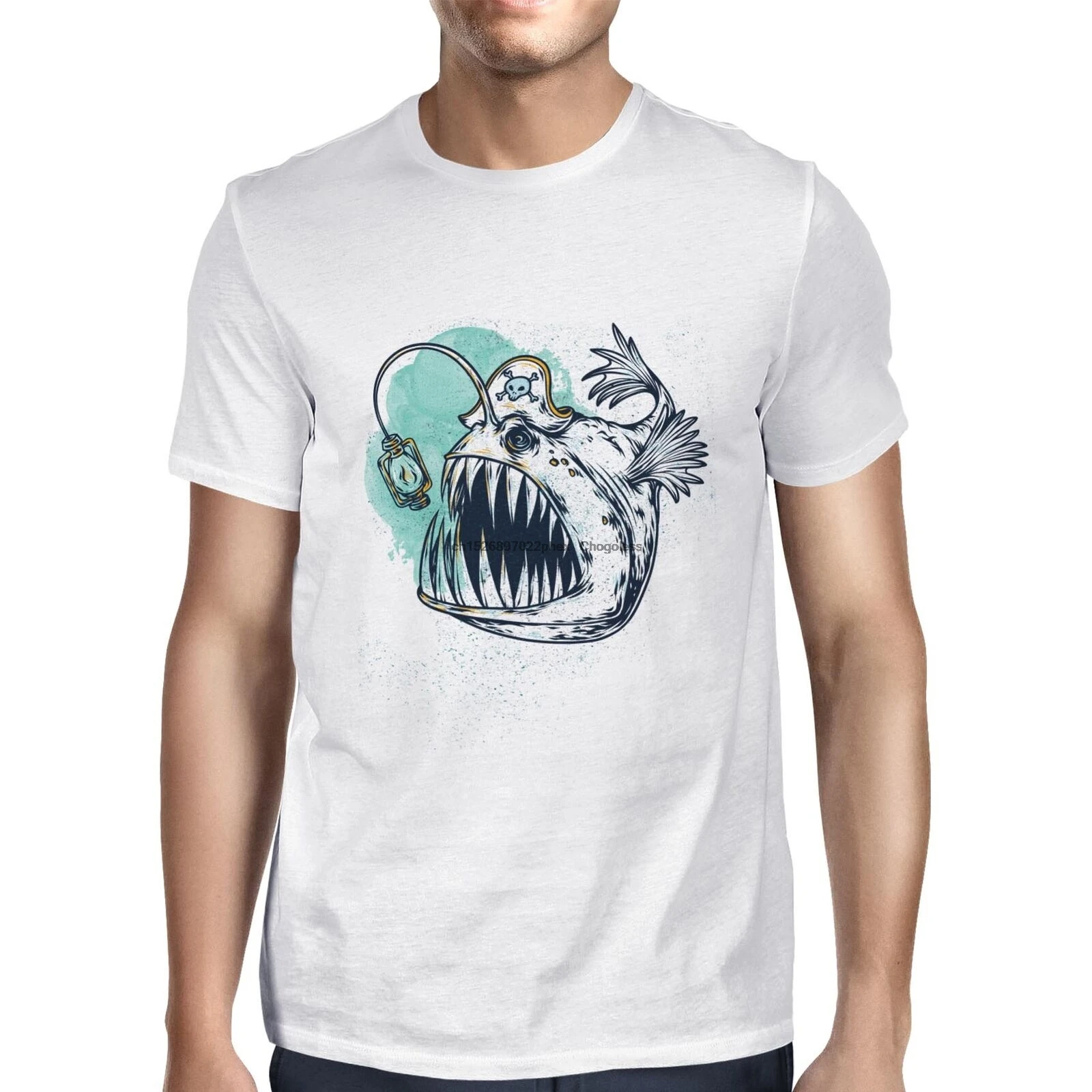 1Tee Мужская Пиратская рыба | одежда