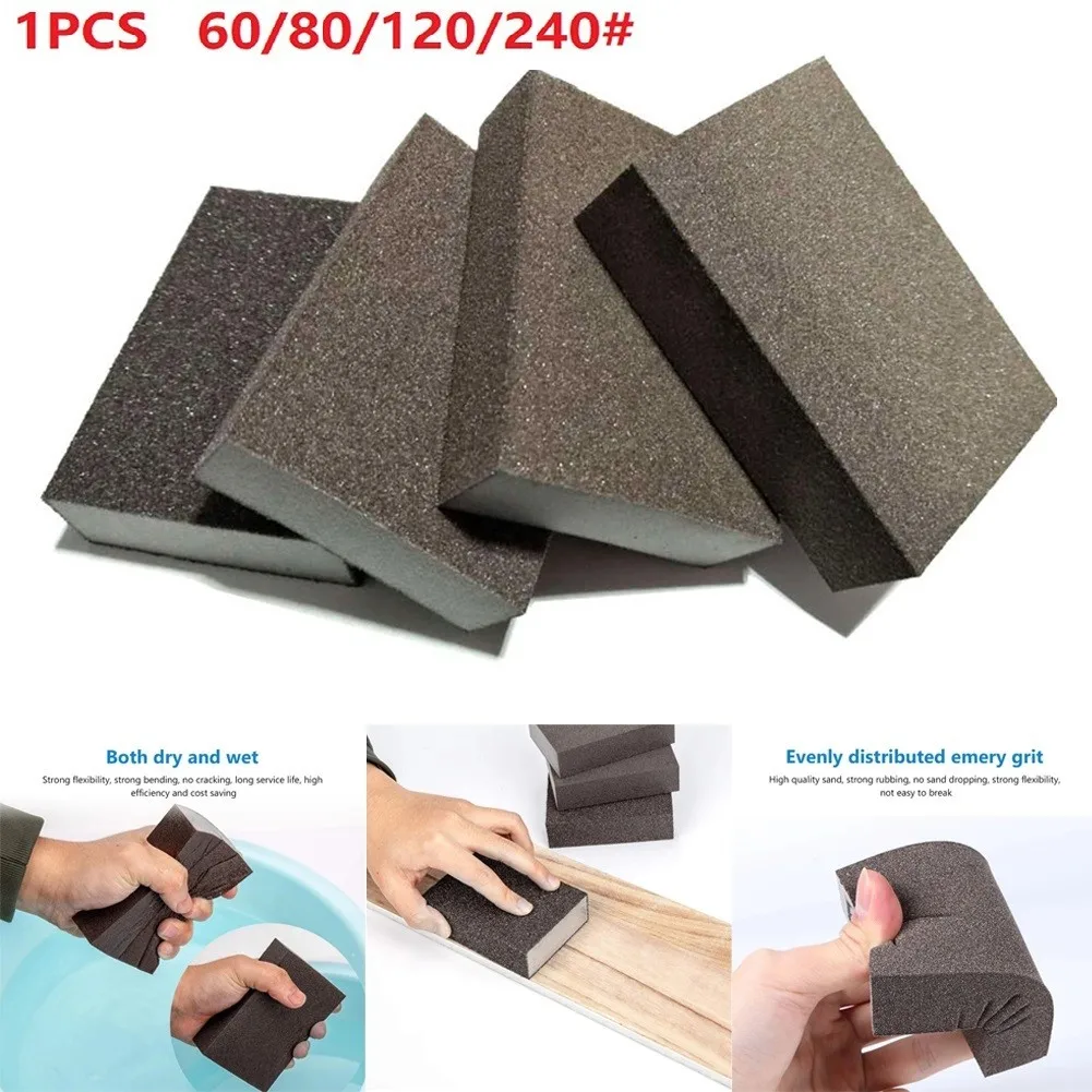 Grit 60/80/120/210 Wall Grinding Sponge Sand Block Sandpaper Polished Brick Flexible Wet &amp Dry Abrasive Sanding | Инструменты