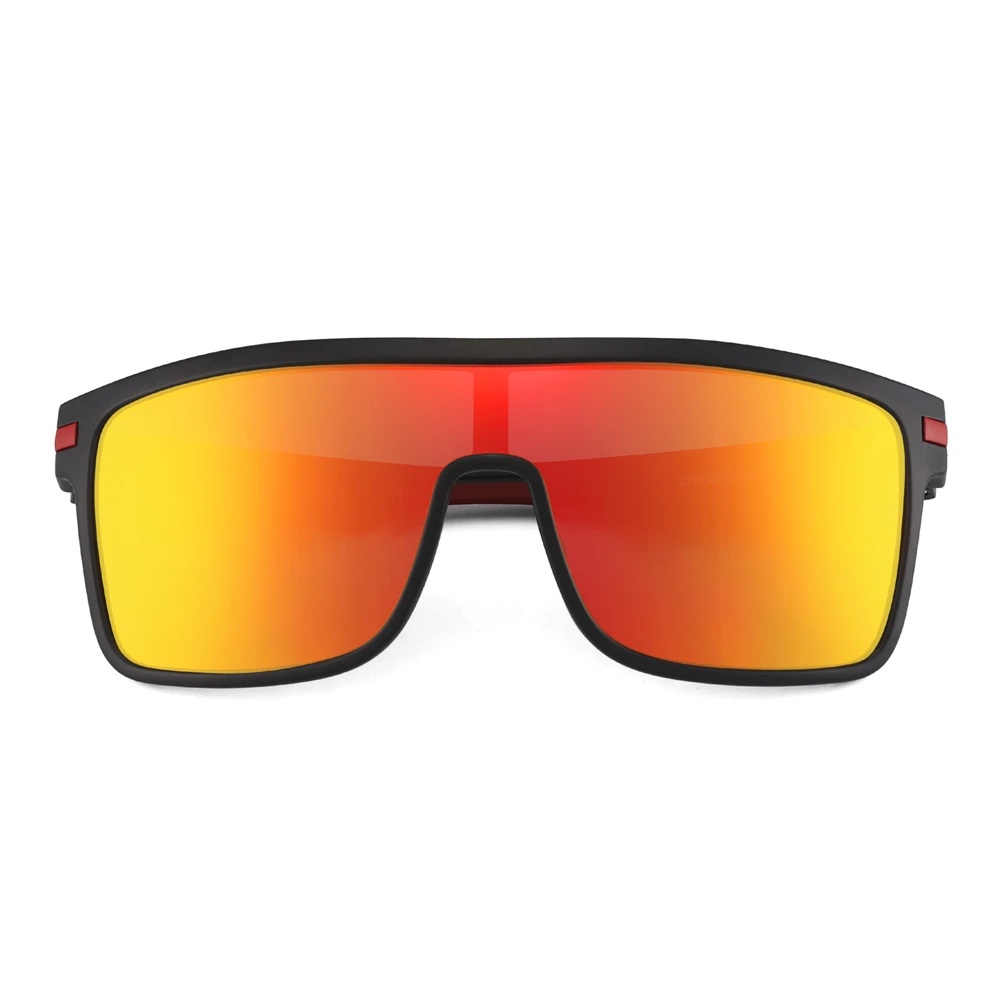 JM поляризационные солнцезащитные очки, Ретро стиль, плоский верх, квадратная оправа, очки для мужчин - Цвет линз: Orange