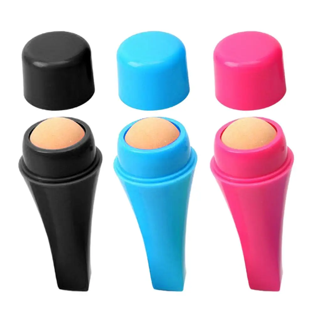 

Face Oil Absorbing Roller Volcanic Stone Blemish Remover Face T-zone Oil Removing Rolling Stick Ball Summer Face Shiny Changing