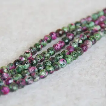 

6mm facetté nouveau vert rouge zoexquis pierres rondes perles en vrac calcédoine bijoux faisant la conception en gros
