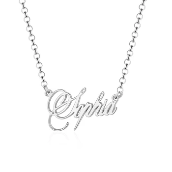 

Personalized Nameplate Necklaces Handmade Jewelry Custom Name Necklaces Pendants Choker 3 Colors For Women Kids BBF Gift