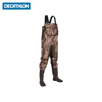 

Wayders for hunting camouflage men camo 500 solognac solognac decathlon