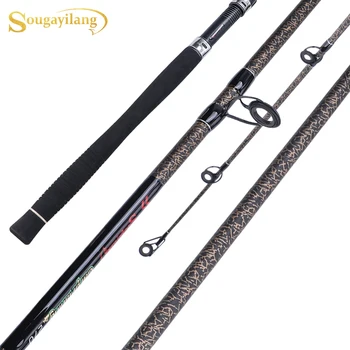 MEGA DISCOUNT ❤️ Sougayilang Portable 4 Section Fishing Rod 2.7M Ultralight Weight Carbon Fiber Spinning Fishing Rod EVA Handle Fishing Tackle - discount item 52% OFF Sports & Entertainment