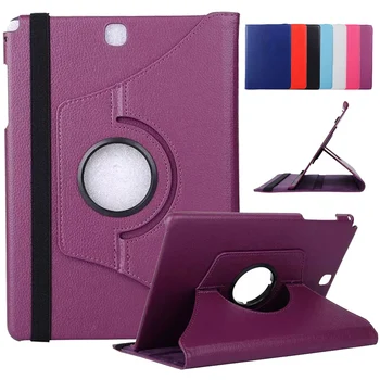 

360 Degree Rotating Tablet Cover For Samsung Galaxy Tab A 9.7" SM-T550 T555 Funda Shell Ultra Slim PU Leather Flip Stand Case