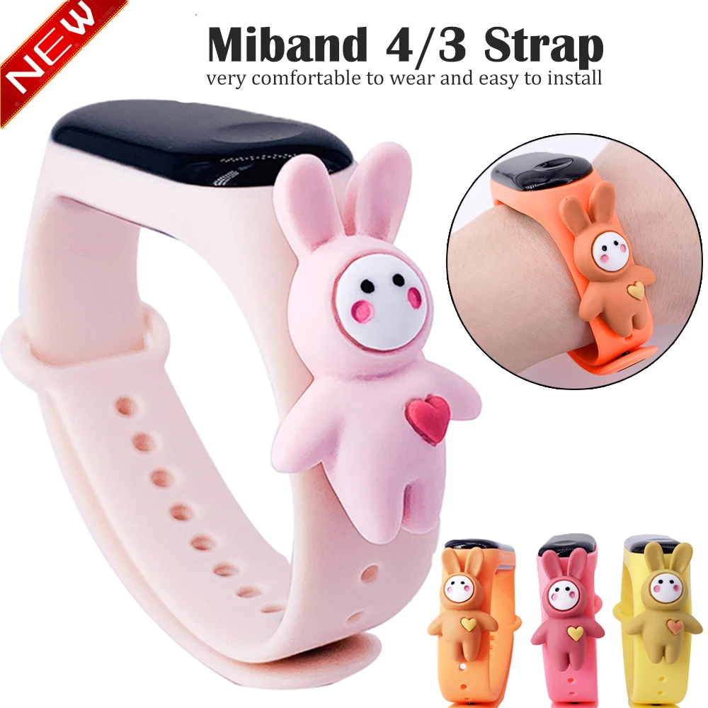 Умный Браслет ремешок замена силиконовый Mi 4 игрушка Band 3 для Xiaomi Miband 3/4 аксессуары