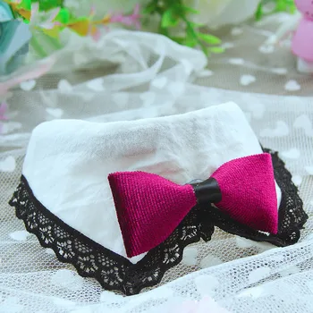 

Cute Pet Collar Necklace Handmade Dog Cat Kitten Puppy Collar AdjustableJewelry Necktie Lace Bandanas Seat-belt Buckle