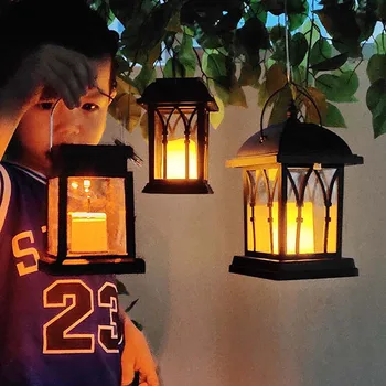 

Home Garden Outdoor Solar Candle Lamp Decor Lights Coffee Shop Waterproof Balcony Tree Hanging Lamps Villa Lights Vintage Crafts